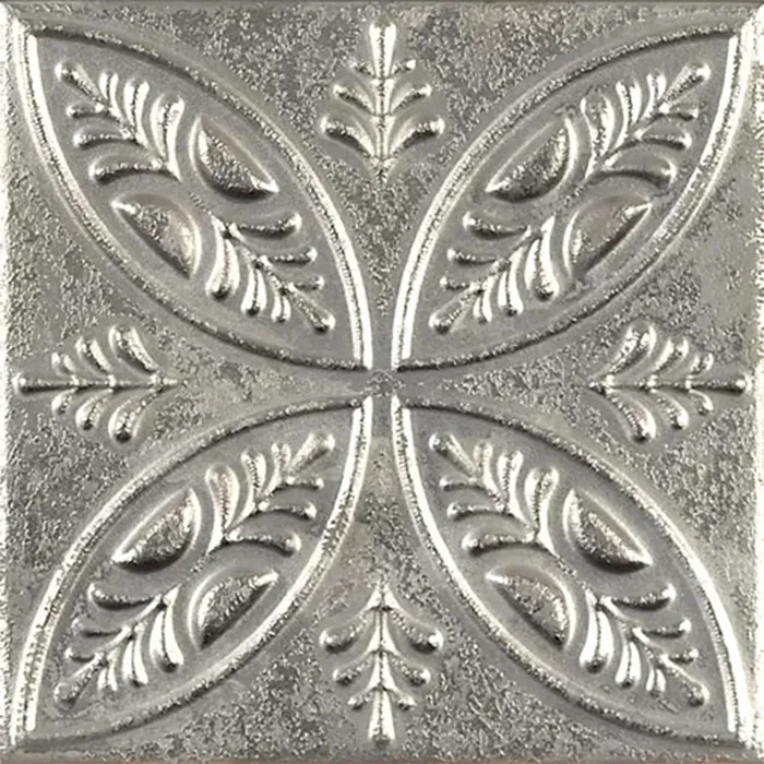 Aged Silver Ornato 20x20